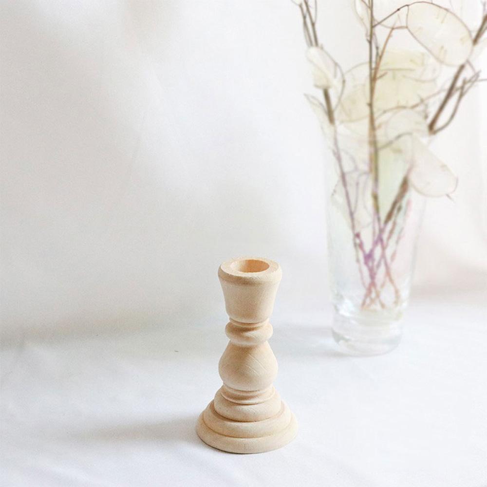 Klassischer Kaminkonsolenständer Tisch Holz Vintage Holz Säule Kerzenständer Hochzeit Dekoration Kerzenhalter