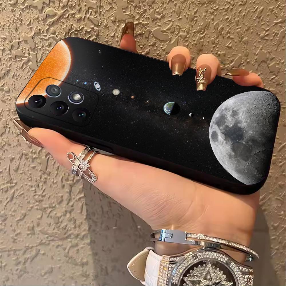 

Solar System Phone Case For Samsung Galaxy A13,21s,22,31,32,52,53,71,80,A91 Soft Black Shell SamsungA22 4G