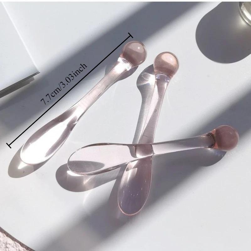 3pcs Diy Cream Scoop Eye Ball Massage Stick Multifunctional Eye Cream Mask Scoop Sub-package Small Scoop Face Applicator