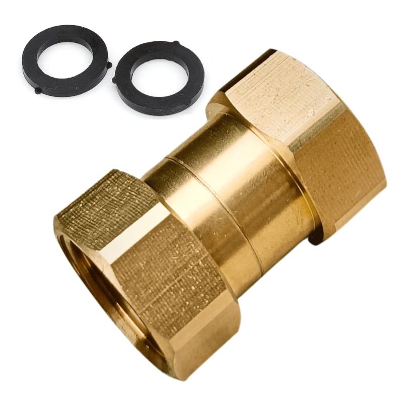 3/4 Inch Garden Hose Swivel Connectors Brass Anti Kink Fitting For Outdoor Watering
