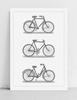 Poster Cyclist Vintage Bikes