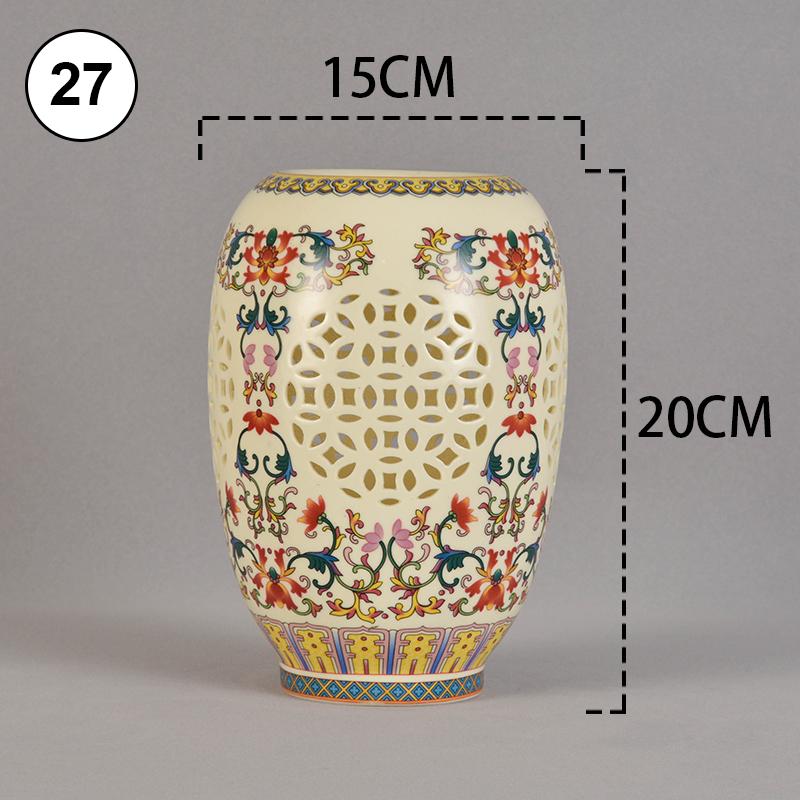 

Китайский керамический полый абажур фарфоровый светильник люстра настенный светильник настольная лампа аксессуары подвесной светильник крышка