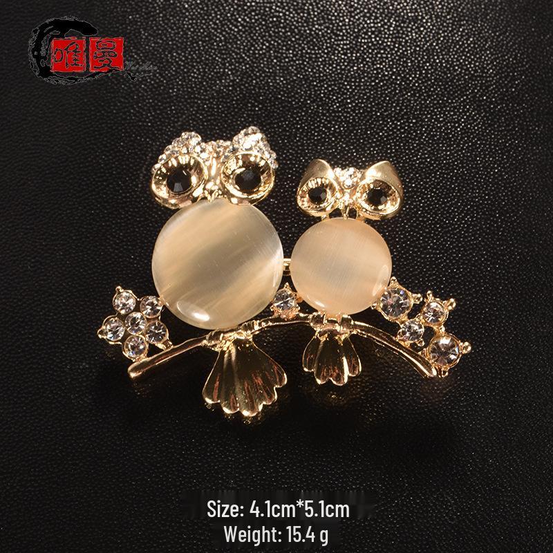 

Персонализированная брошь-булавка в виде совы: Милый, универсальный и модный аксессуар с животным для вашей одежды