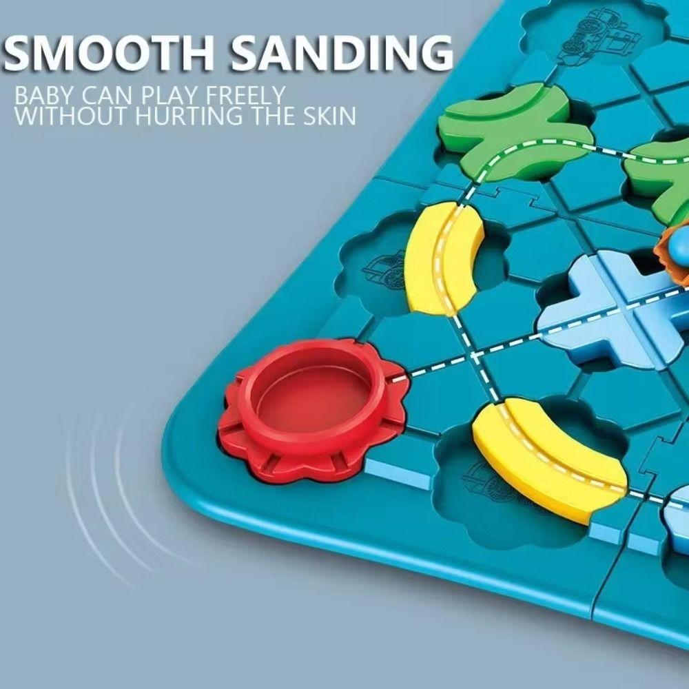 Interactive Logical Road Builder Games Montessori Table Education Puzzle Toys Parent-Child