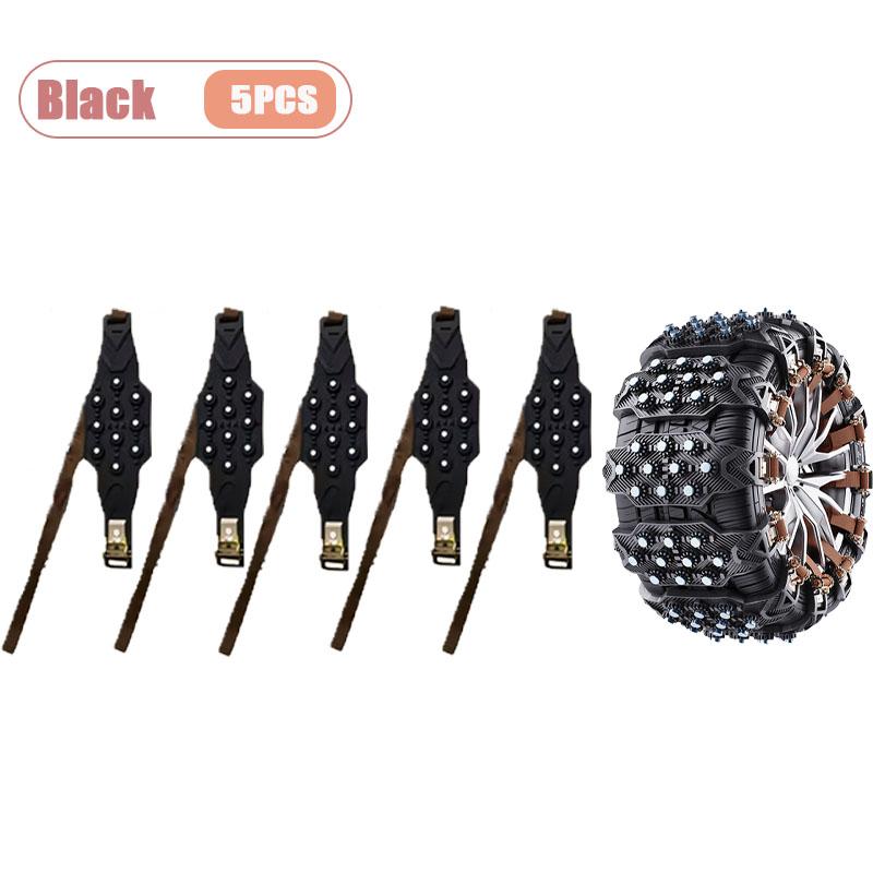 Snow Tire Chains for Car Universal Fit Non Slip Ice Traction Safety Chains for Winter Driving on Snowy Icy Roads SUV Sedan Van