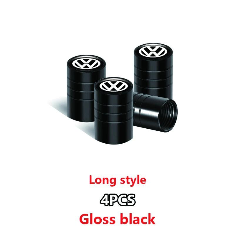 For Volkswagen b44Pcs Meta Alloy Car Tire Valve Stem Air Caps Cover For VW Volkswagen Golf Polo Passat Tiguan Touran Jetta GTI Car Accessories