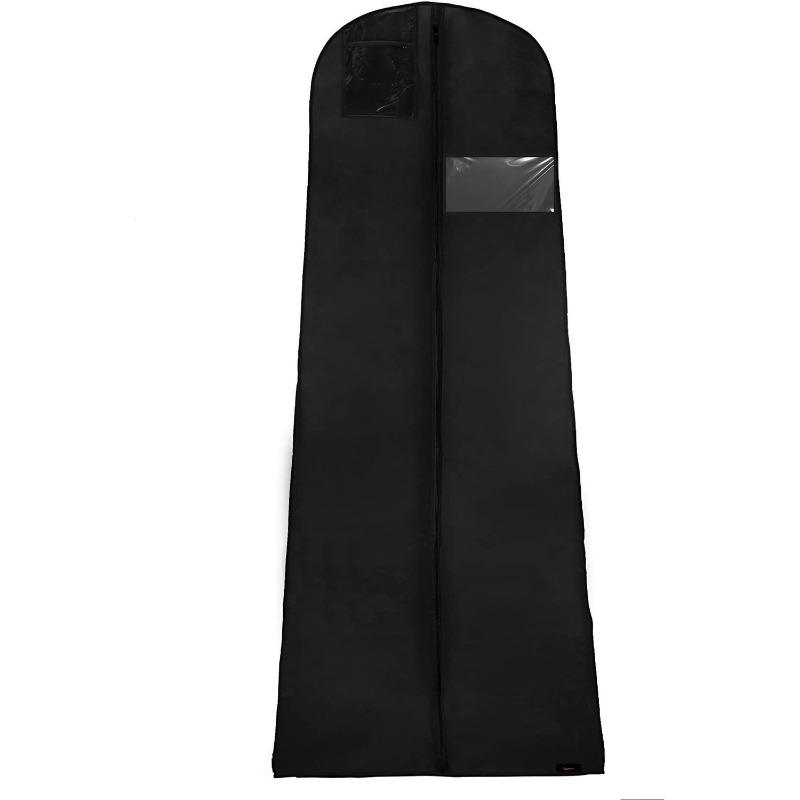 1pcs Double-layer Thickened Wedding Dress Dust Cover Lengthened Dress Dust Cover Hanging Coat Dust Bag Storage Hanging Bag