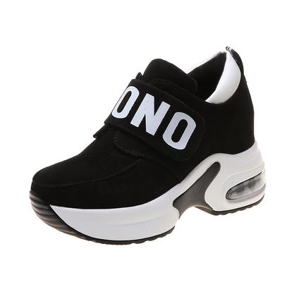 Women's Vulcanized Thick Soled Sports Shoes, Women's Elastic Wedge Heel Casual Shoes, 2026 Spring and Autumn Lace Up