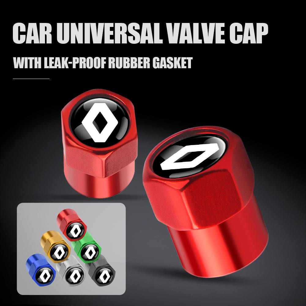 Pro Renault 2026 Nové kryty kol 4 ks Krytky ventilků pneumatik kol auta Autopříslušenství pro Renault Captur Twingo Megane Clio Dus