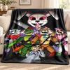 Five nights at freddy blanket Flannel Blanket Soft Cozy Plush Throw for Sofa Bed Lightweight Home Decoration Outdoor camping