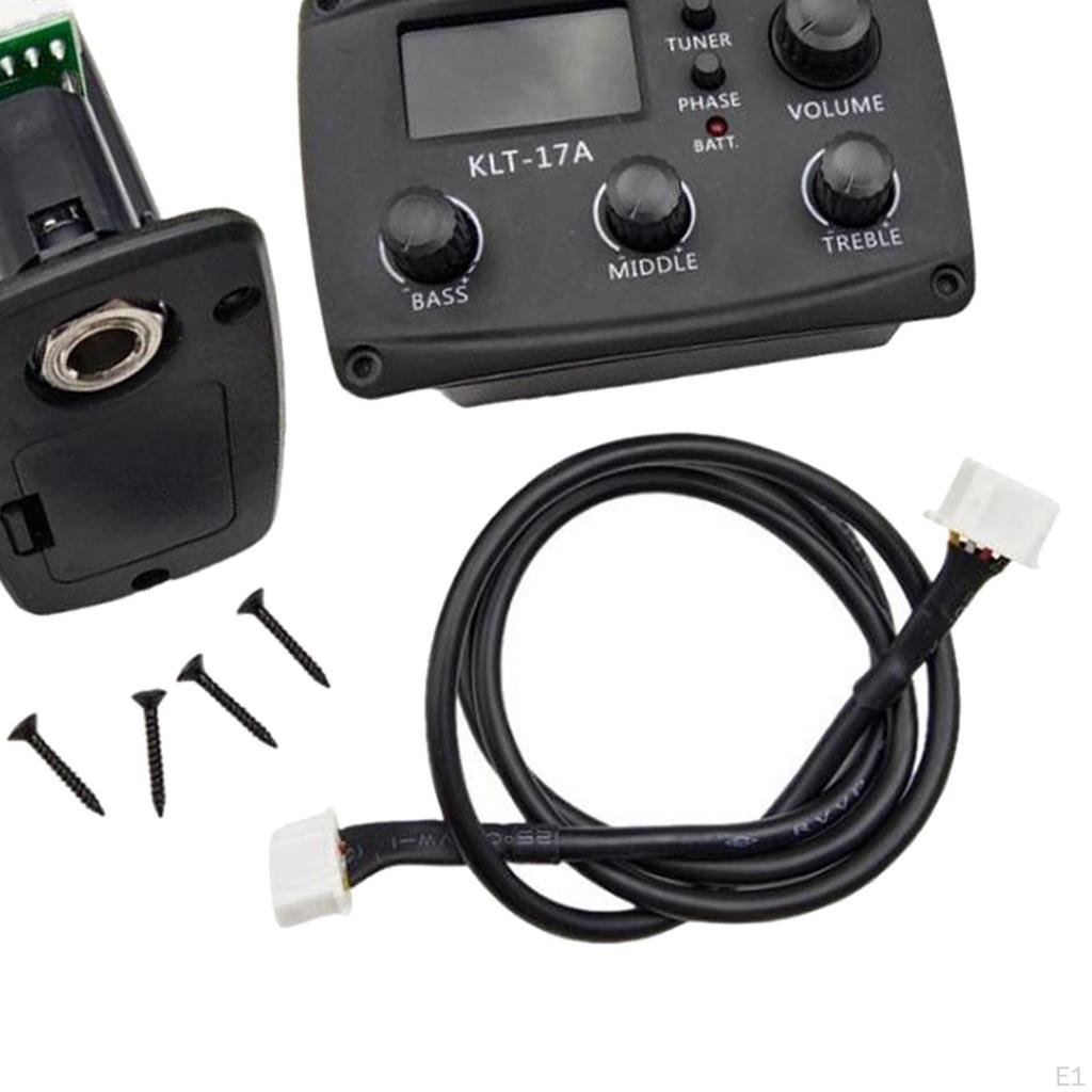 Acoustic Electric Guitar Preamp with Tuner And Volume Control