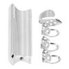 Guitar Slide Tone Bar with Thumb and Finger Picks Solid Stainless Steel Sliding Bar for Hawaiian Ele