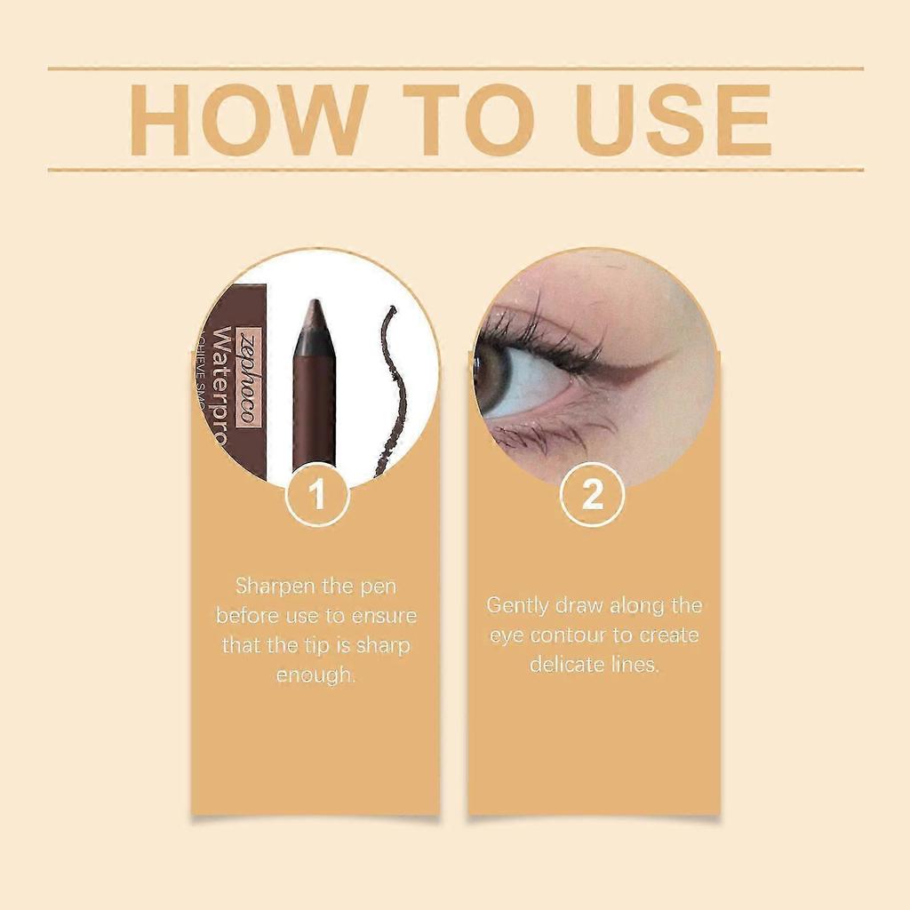 Long-Lasting Graphite Eyeliner Waterproof, Smudge-Proof, Moisturizing Eye Makeup for All-Day Definition and Precision