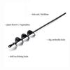 Auger Drill Bit Garden Plant Flower Bulb Auger Rapid Planter Bulb & Bedding Plant Auger for 3/8" Hex Drive Drill Earth Auger Drill Fence Post