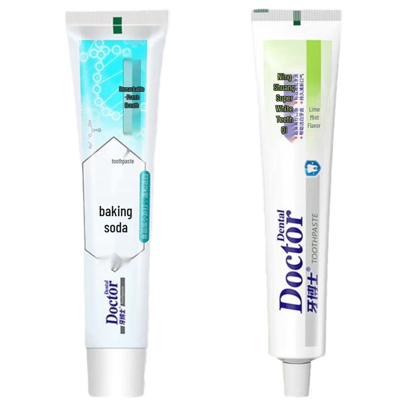 Dr. Toothpaste Baking Soda & Lemon Fresh Whitening Set