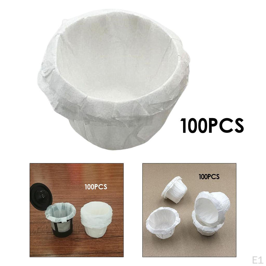 100 / of coffee Strainer Filter Paper Unbleached Portion for Machine Accessories