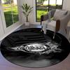 Sk Sturm Graz Crest Custom Name Round Area Rug Carpet Rug For Living Room Bedroom Sofa Playroom Decor Nonslip Floor Mat