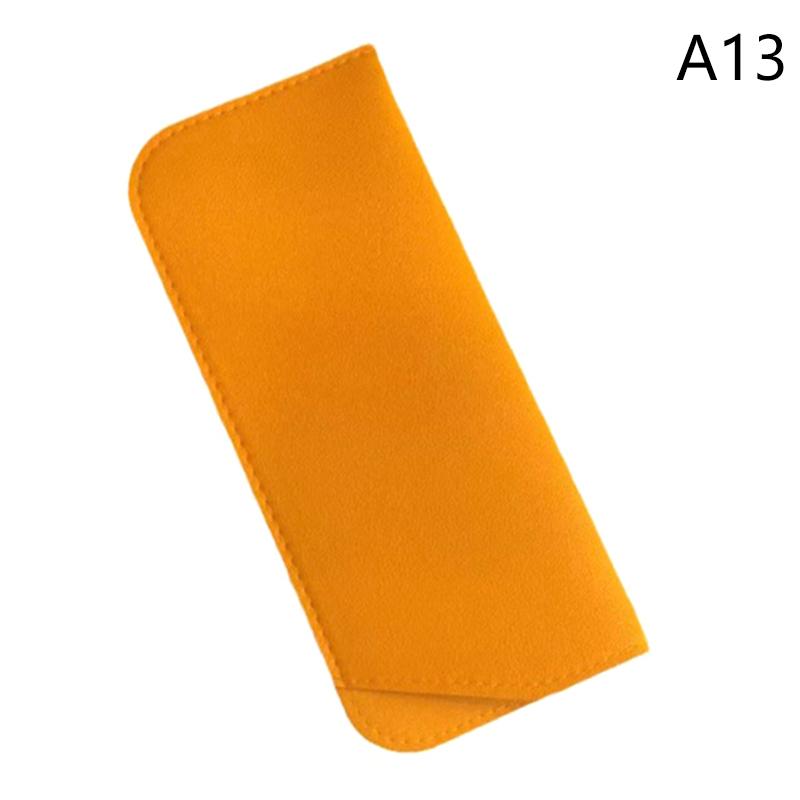 Simple Soft Leather Sunglasses Bag For Women Men Waterproof Reading Glasses Case Dust Storage Bag Eyewear Pocket Accessory