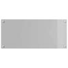 Kitchen Splashback 2 pcs Light Grey 90 x 40 cm Tempered Glass