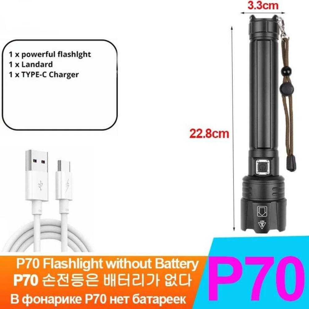 Most Powerful LED Flashlight Rechargeable Torch Lighting 1500M Tactical Lantern Ultra Powerful Flashlight With Usb Charging