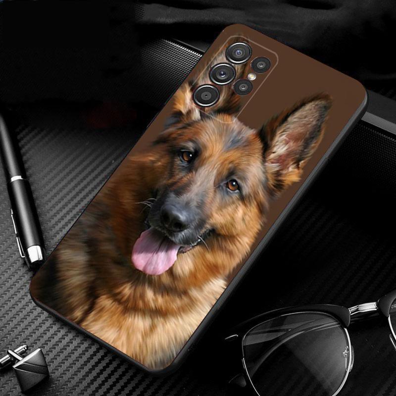 German Shepherd Dog Phone Case For Samsung S25 S24 S23 S22 S21 S20 Ultra S20 S22 S21 S10E S20 FE S24 Plus