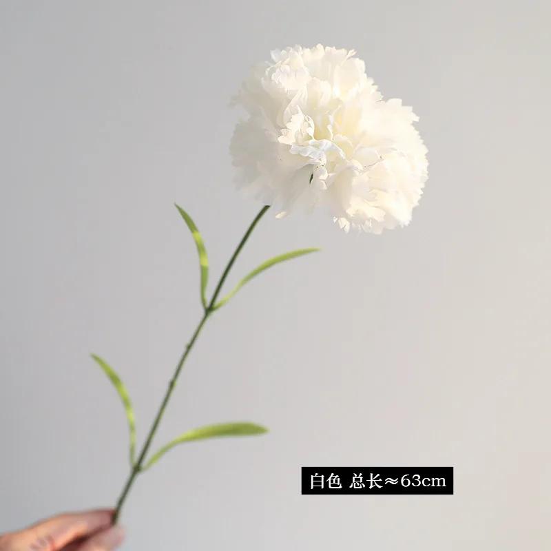 10 Stück Künstliche Seidenblume Nelke Muttertagsgeschenk Strauß Hochzeitsdekoration Kunstblumen Heimdekoration Esstisch Blumig