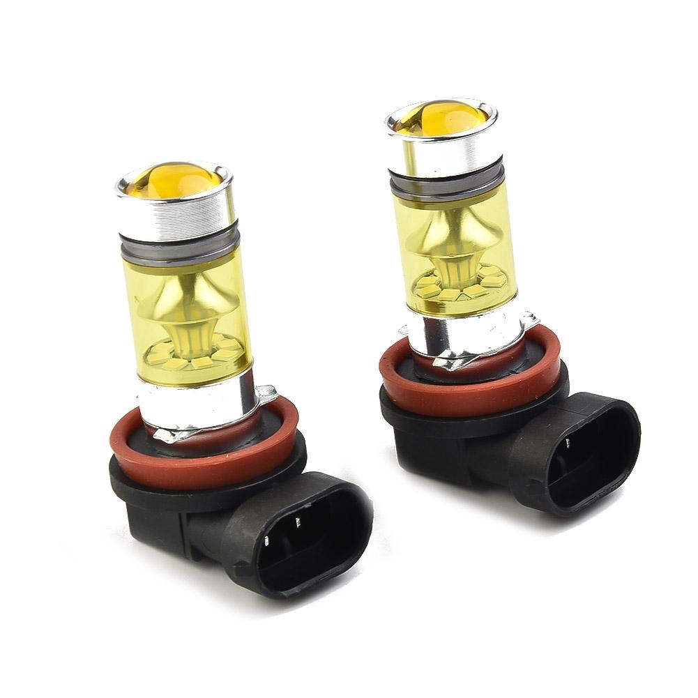Bulbs Fog Light Yellow 100W 1500LM 2pcs 4300K Accessory