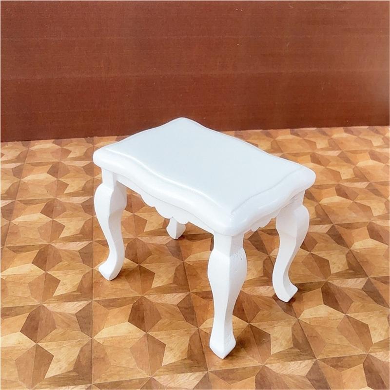1/12 Doll House Miniature Furniture Model Armchair Table For Parent Kids Interactive Pretend Play Craft Model Scene Props