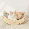 2 in 1 Wood Pet Cat Bed Cat Hammock Cradle Sofa House Furniture Kitten Indoor Washable Removable Sleeping Bed Kitten Cat Net Fou