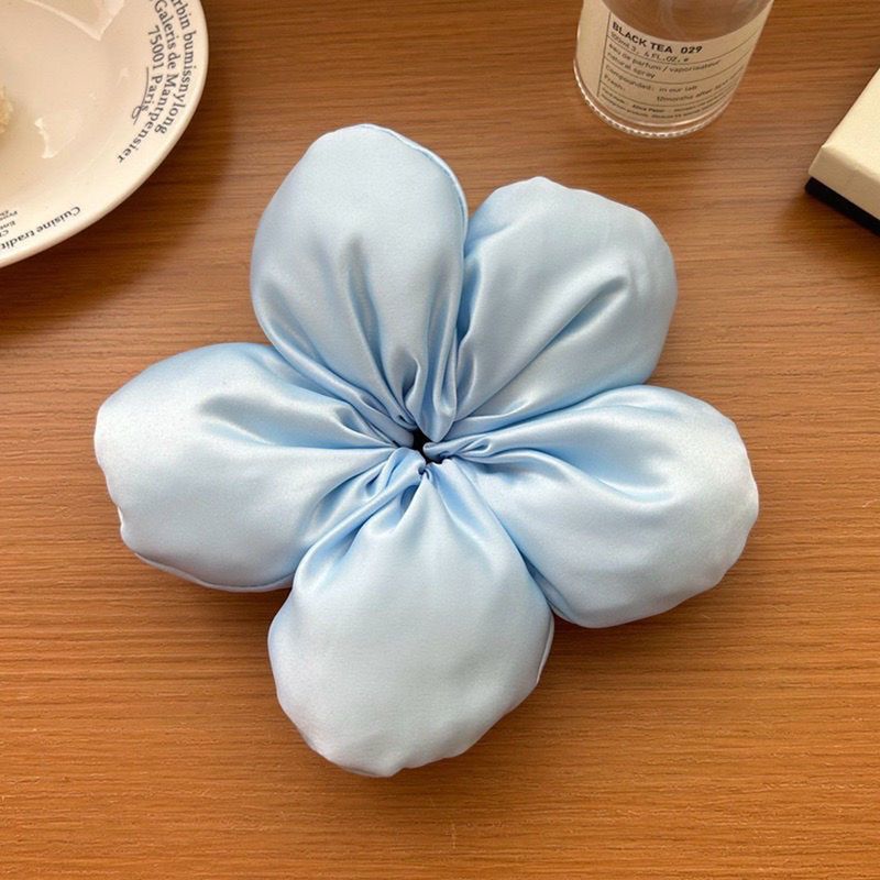 1pc Elegant and Cute Sponge Flower Headband with Oversized Large Intestine Loop and High-end Feel Headband