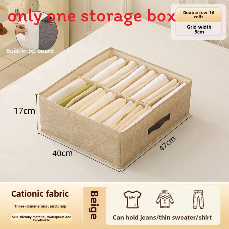 Modern Minimalist Fabric Foldable Closet Drawer Organizer For Clothing Storage