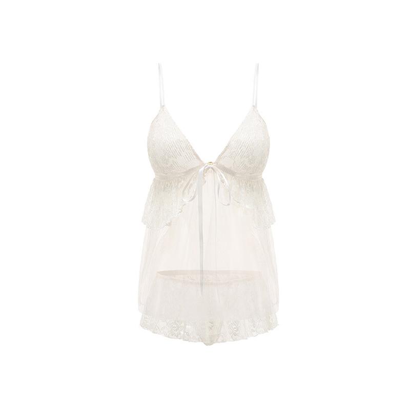 Sexy Underwear Suspender Lace Temptation Sexy Pajamas Hot Open File Nightdress Set