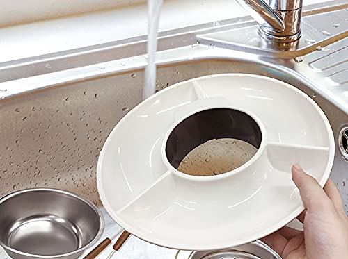LITHON KDFD-002W Multi Fondue Fondue Pot - Detachable, Easy to Clean, Washable, with Tray, High Temperature Design, Includes Fondue Fork