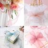 10 Colors Organdy Lace 4cm Length Handicraft Wavy Rich 10 Wrapping Coming of Age Party Gift DIY Hair Accessories [Wdlife] Ribbon, Ribbon, Width,