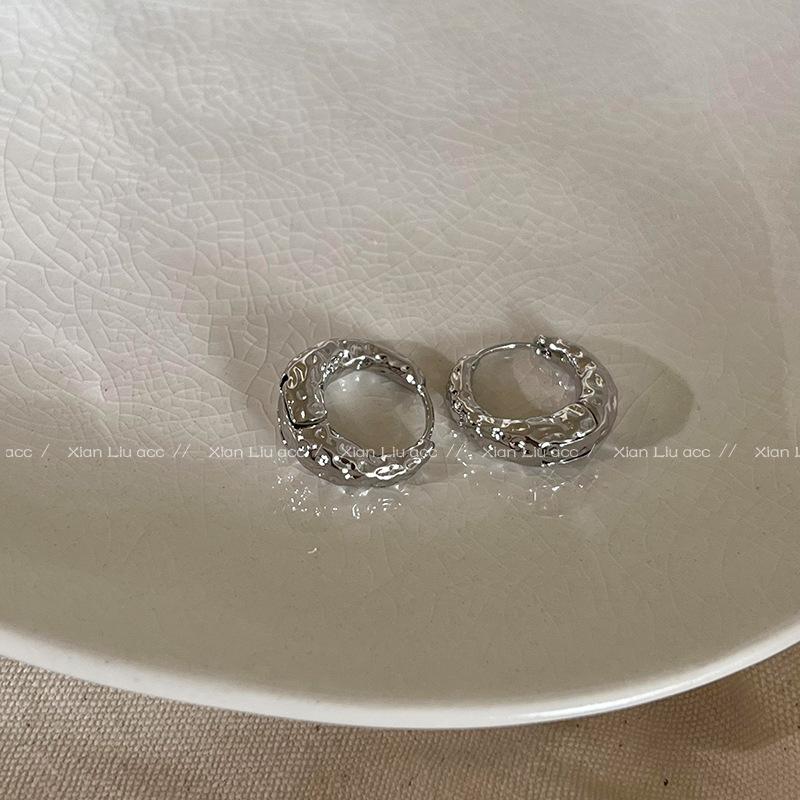 Cercei Croissant Lavă Irregulară Lux Ușor Senzualitate Senior Design Cerc Venos Elegant Ușor Minimalist Bijuterii Hoop