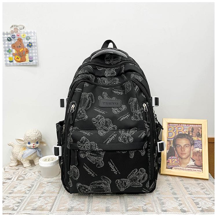 

Cartoon Print Large Capacity Lightweight Backpack - Ideal for Middle School Students