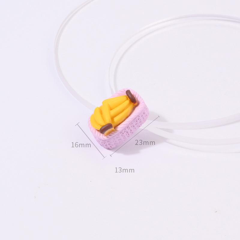 Yiwu Wintop Kawaii Style 3d Simulation Mixture Fruit Basket Design Flat Back Resin Cabochons for Diy Kit