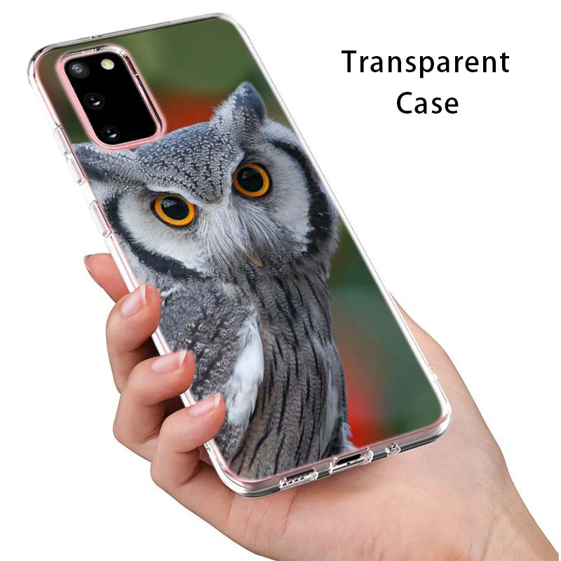 Camouflage Owl Animal For Samsung Galaxy S22 Pro S21 S20 FE Ultra S10 S10E Lite S9 S8 Plus S7 S6 Edge Soft Phone Case