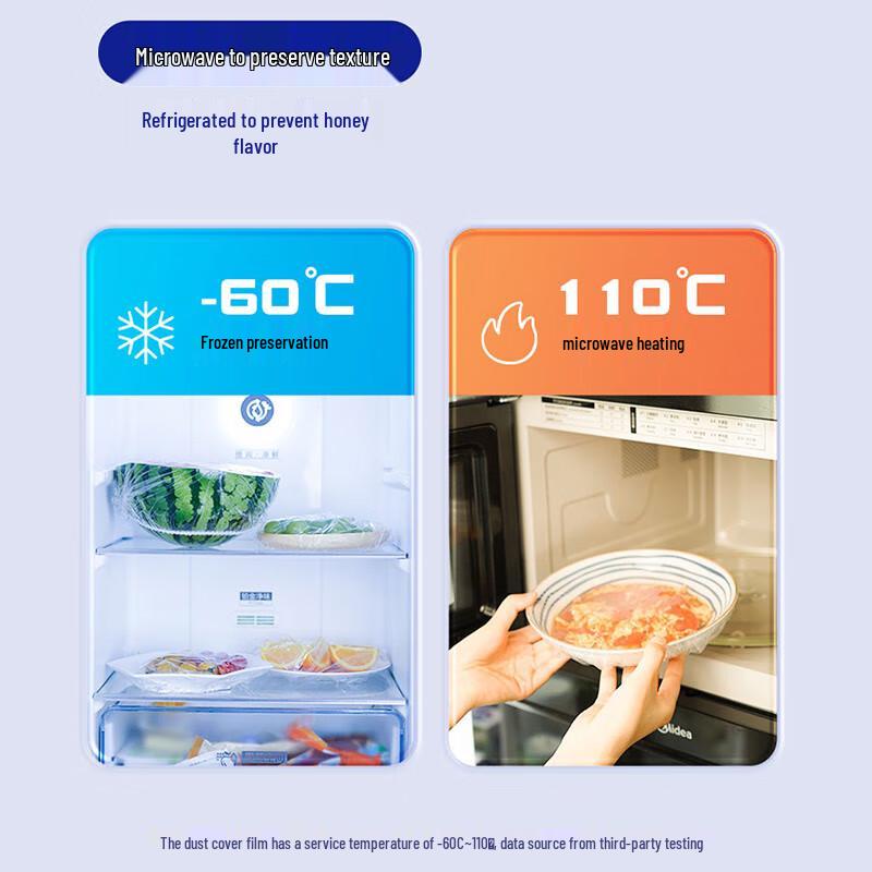 Miaojie Einweg PE Elastische Lebensmittelabdeckungen