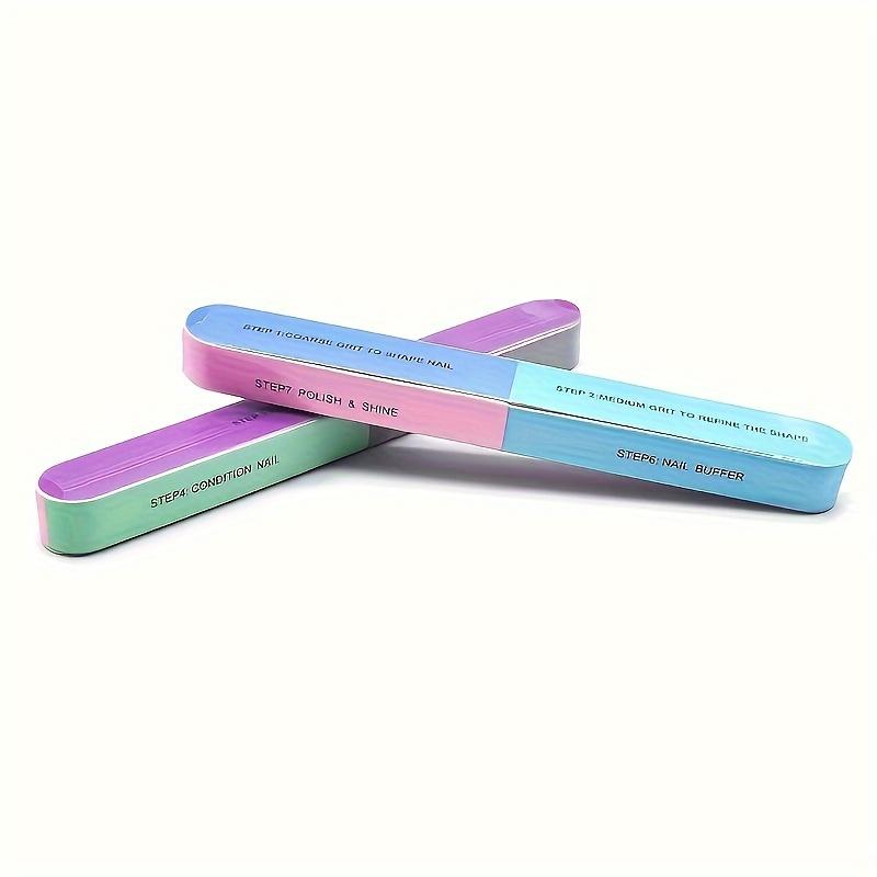 7 Sides Nail Buffers Files Professional Polisher For Nail Art Manicure Polishing Block Buffing Accessories Tools