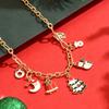 High-End Women's Christmas Necklace with Cartoon Tree & Bells Design