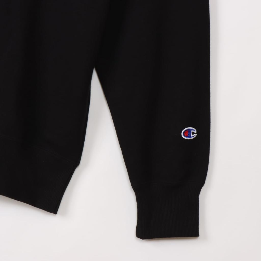 Champion Basic Rundhals Lang Bestickt Größe Sweatshirt, Ärmel, Fleece, Logo, C3-W001Z-090-XL