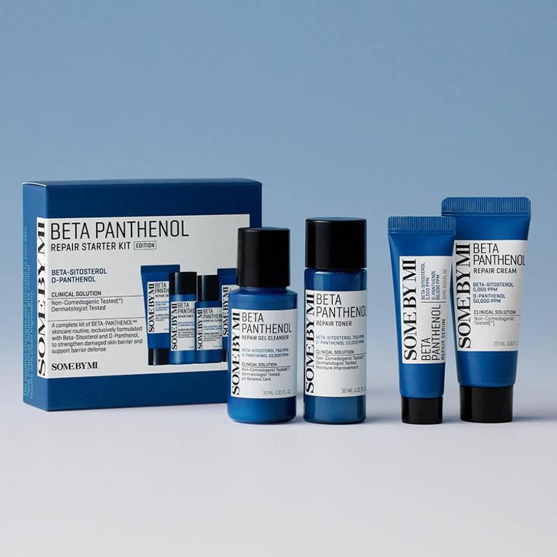 

SOME BY MI Beta Panthenol Starter Kit 4 Types – Gel Cleanser, Toner, Serum, Cream
