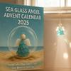 Meeresglas Engel Adventskalender 24 Tage Countdown Box Einzigartiges Fensterdesign Weihnachtsfeiertagsdekoration für Kinderzimmer
