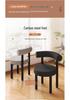 Luxury Makeup Stool: Bedroom Dressing Table Chair with Backrest for Comfortable Manicures
