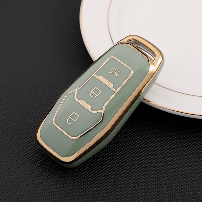 Gold Edge Key Case for Ford Edge, Mondeo, Taurus, Explorer, Mustang