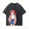 Bocchi der Fels! Anime-Liebhaber Gewaschenes T-Shirt Ganzjahreskleidung Persönlichkeit Kleidung Große Größen Unisex Streetwear Paare Klassisch