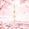 Faux Crystal Suncatcher Hanging Decoration Indoor Outdoor Garden Sun Moon Star Prism Wind Chime Ornament Rainbow Maker Pendant