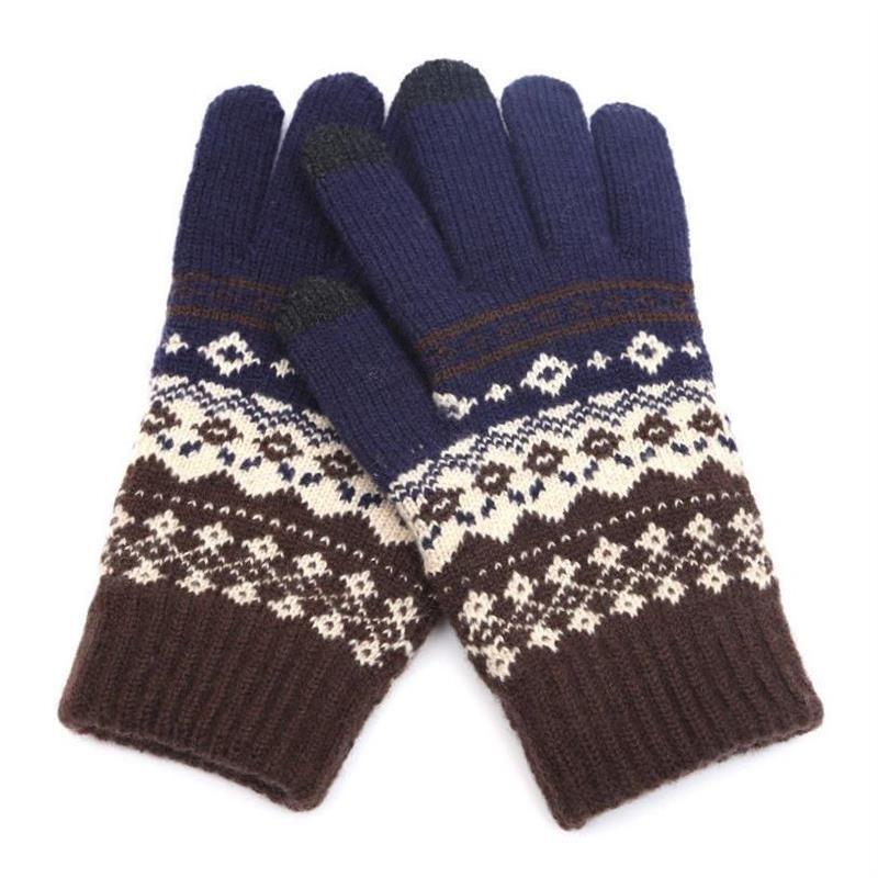 

Women s Cashmere Wool Knitted Gloves Winter Warm Thi 12