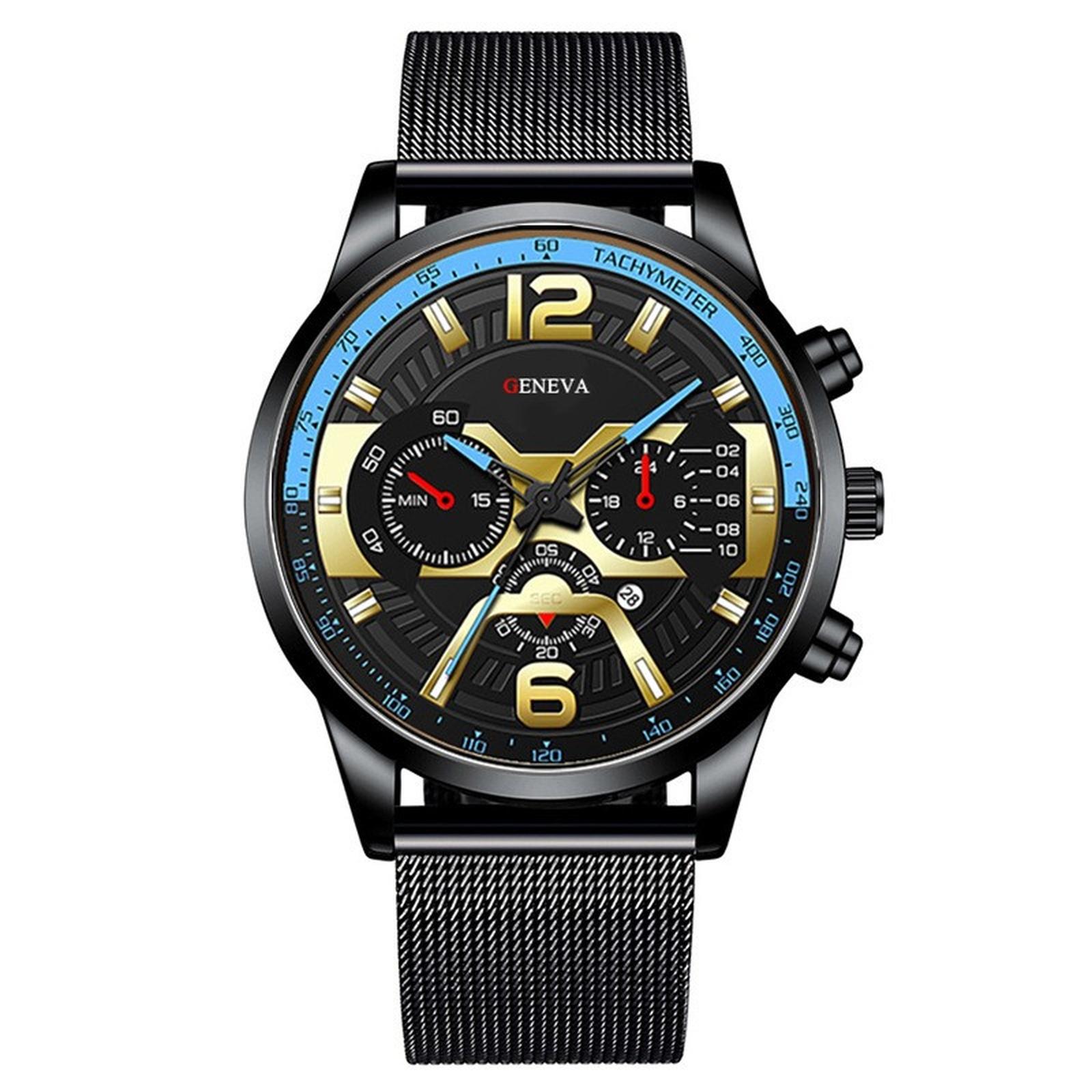 

Мужские водонепроницаемые светящиеся наручные часы-будильник для бега One Size синий